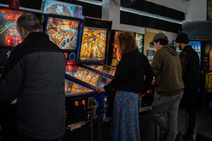 People flocked to the New York State Pinball Championships at Skill Shot Arcade in Syracuse. When not watching a competition, spectators got to partake in the fun and play, too. 
